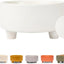 Ceramic Cat & Dog Pet Bowl, Elevated Stoneware Feeder, Dishwasher Safe