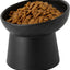 Ceramic Raised Tilted Cat Bowls Set of 2, Elevated Porcelain Feeder