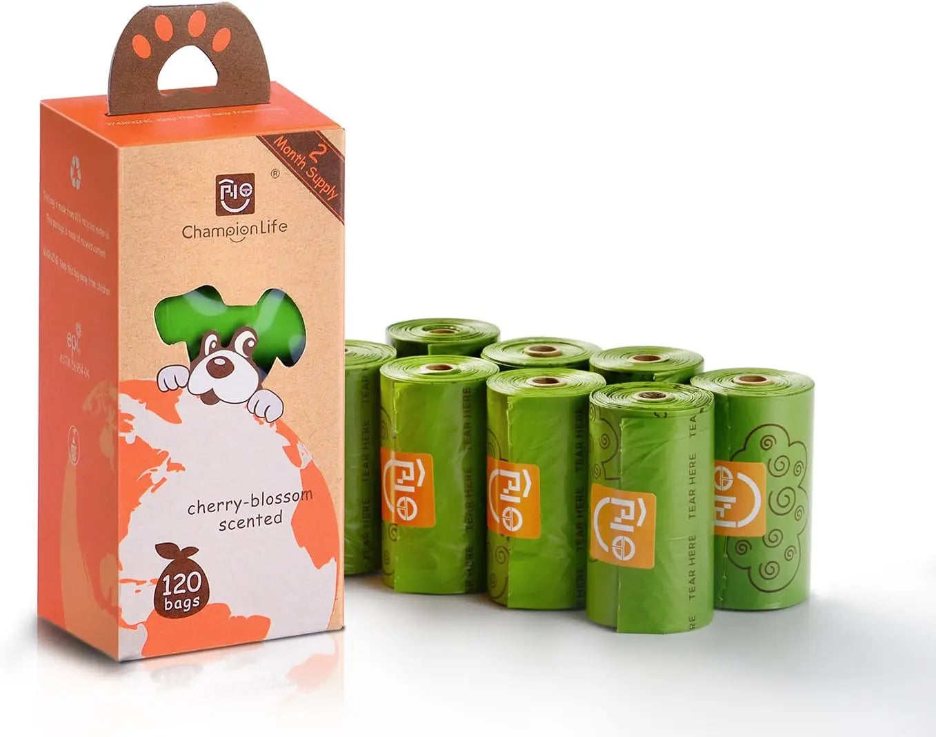 ChampionLife 120-Count Dog Refilled roll Waste Bags