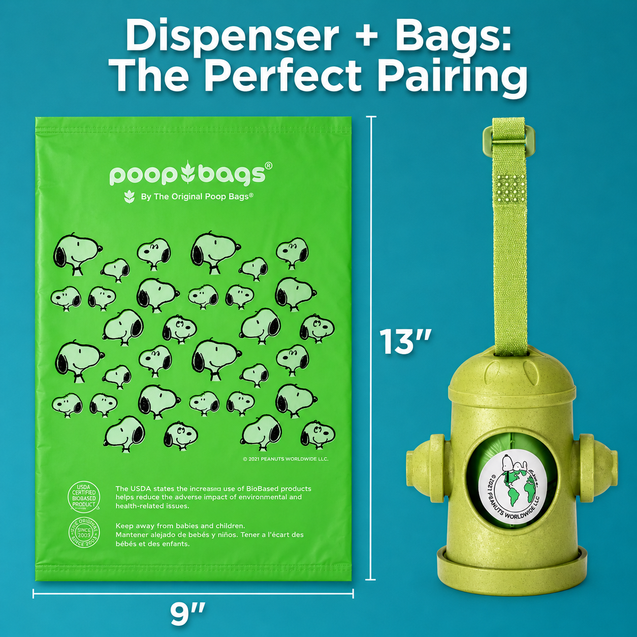 Wholesale Snoopy® Hydrant Dispenser + Leash Roll Poop Bags