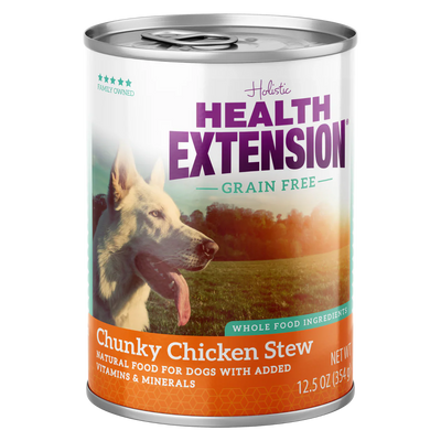 Health Extension Chicken Stew Grain Free Dog Food Can (12.5oz)