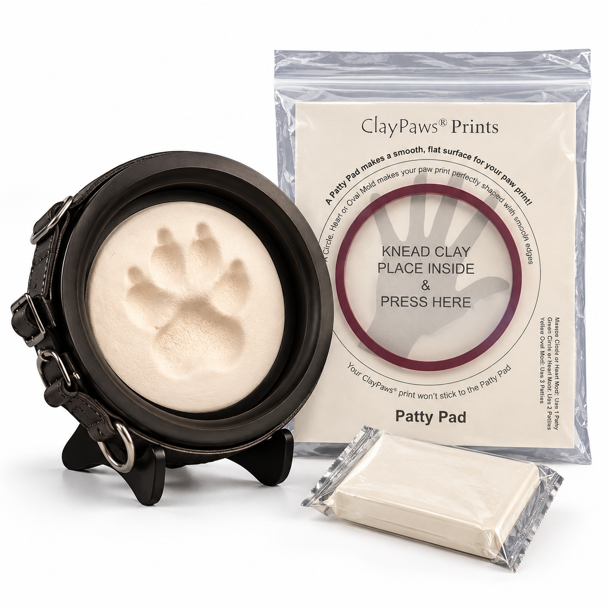 ClayPaws® Paw Print Kit & Collar Keepsake Frame