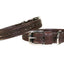 Derby Dog Designer Series Tooled USA Leather Padded Barbwire Dog Collar with Stainless Steel Rolled Buckle for Comfort