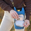 Denim HydroBag® with Antique Brass and Denim overlaid Vegan Leather Strap