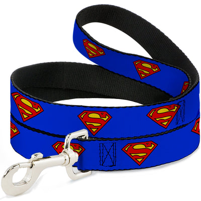 Dog Leash - Superman Shield Blue