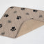 Light Brown Paw Print Pad/Mat, 2-Pack