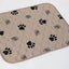 Light Brown Paw Print Pad/Mat, 2-Pack