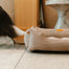 Chester & Lee | Fancy Corduroy Sleeper Dog Bed Taupe
