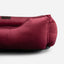 Chester & Lee | Vibrant Velvet Sleeper Dog Bed Wine