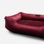 Chester & Lee | Vibrant Velvet Sleeper Dog Bed Wine