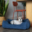 Chester & Lee | Fancy Corduroy Sleeper Dog Bed Blue