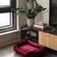 Chester & Lee | Vibrant Velvet Sleeper Dog Bed Wine