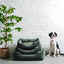 Chester & Lee | Classic Velvet Sleeper Dog Bed Green