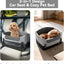 Dog Car Seat Booster for Small Dogs Under 25lbs, Travel Safety Seat with Leash