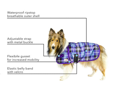 Derby Originals 1200D Horse-Tough Ruff Pup Winter Dog Coat – 150g Insulated, 3-Layer Breathable Design with Nylon Lining, 2-Year Warranty