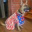 Derby Originals 600D Stars & Stripes Waterproof Dog Coat 70D Lining, 150 Polyfill