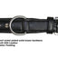 Derby Dog Designer Series USA Leather Spikes and Diamond Padded Dog Collar with Stainless Steel Rolled Buckle for Comfort