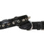 Derby Dog Designer Series USA Leather Spikes and Diamond Padded Dog Collar with Stainless Steel Rolled Buckle for Comfort