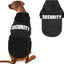 Dog Hoodie Security Fleece Sweatshirt w/ Leash Hole Warm Pet Costume for Small Dogs