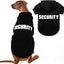 Dog Hoodie Security Fleece Sweatshirt w/ Leash Hole Warm Pet Costume for Small Dogs
