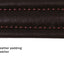 Derby Dog Designer Series Tooled USA Leather Padded Barbwire Dog Collar with Stainless Steel Rolled Buckle for Comfort