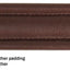 Derby Dog Designer Series USA Leather Padded Fancy Stitch Dog Collar