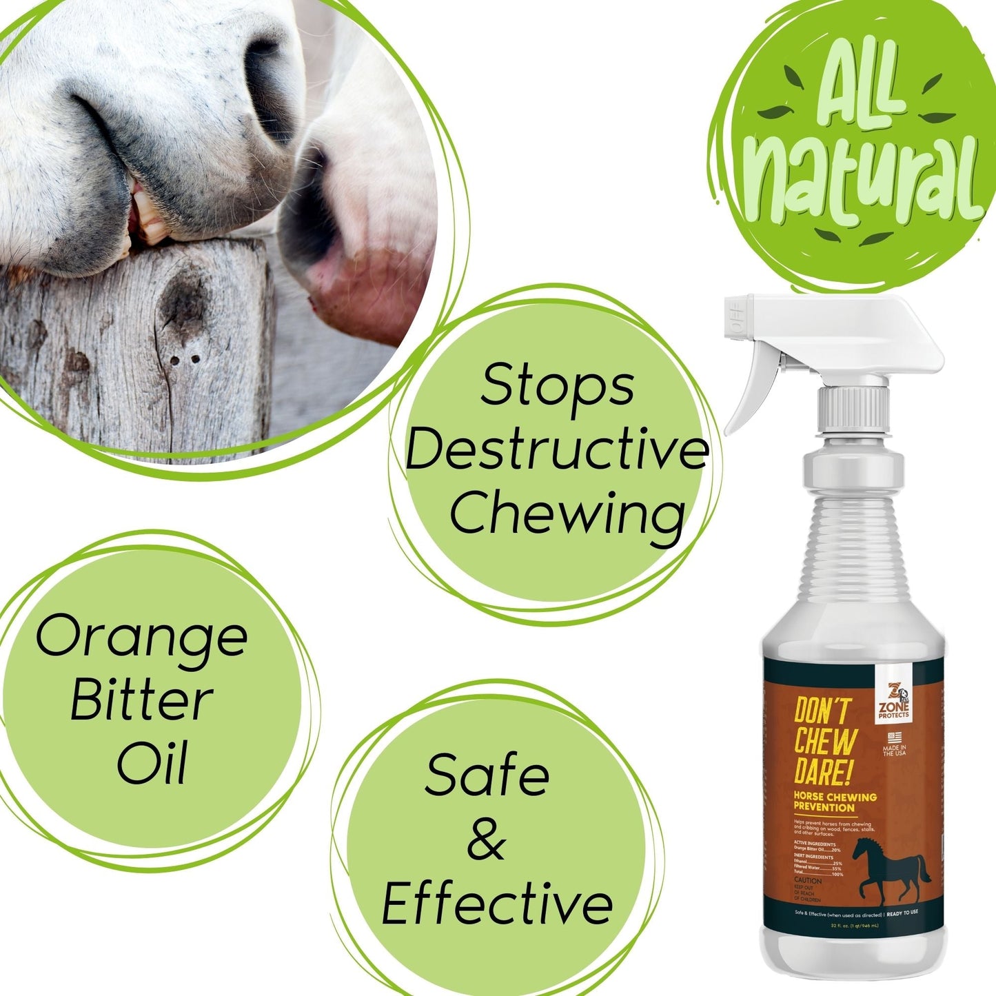 Don't Chew Dare! Horse Chewing Prevention