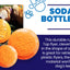 Bottle Top Flyer Rubber Frisbee for Dogs | Orange | Vet Approved | USA Made
