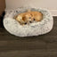 Mr. Peanut's 28" OrthoPlush® Pet Bed - Snowflake White Two Tone