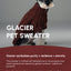 GLACIER PET SWEATER - BURGUNDY