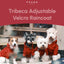 Tribeca adjustable velcro raincoat -  Burgundy