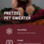Pretzel Pet Sweater - Burgundy Red