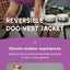 Reversible Dog Vest Jacket - Purple Caramel