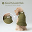 Reversible Dog Vest Jacket - Green Brown