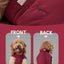 Reversible Dog Vest Jacket -  Red Brown