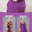 Reversible Dog Vest Jacket - Purple Caramel