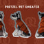 Pretzel Pet Sweater - Tofee Orange