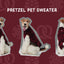 Pretzel Pet Sweater - Burgundy Red