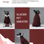 GLACIER PET SWEATER - BURGUNDY