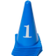 Pack of 10 Durable Numbered Cones for Dog Agility Training