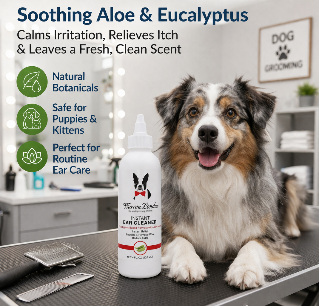 Instant Ear Cleaner For Dogs 4 oz or 12 oz - Removes Wax and Odor