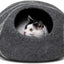 Eco-Friendly Cat Cave Bed – Handmade 100% Merino Wool Felt Hideout for Cats & Kittens