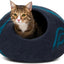 Eco-Friendly Cat Cave Bed – Handmade 100% Merino Wool Felt Hideout for Cats & Kittens