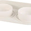 Elevated Ceramic Cat & Dog Bowl Set with Splash Guard, Non-Slip Stand (2x480ml)