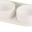 Elevated Ceramic Cat & Dog Bowl Set with Splash Guard, Non-Slip Stand (2x480ml)
