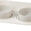 Elevated Ceramic Cat & Dog Bowl Set with Splash Guard, Non-Slip Stand (2x480ml)