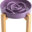 Elevated Ceramic Slow Feeder Dog Bowl 8.6in Heavy Weighted (various colors)