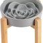 Elevated Ceramic Slow Feeder Dog Bowl 8.6in Heavy Weighted (various colors)