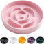Elevated Ceramic Slow Feeder Dog Bowl 8.6in Heavy Weighted (various colors)
