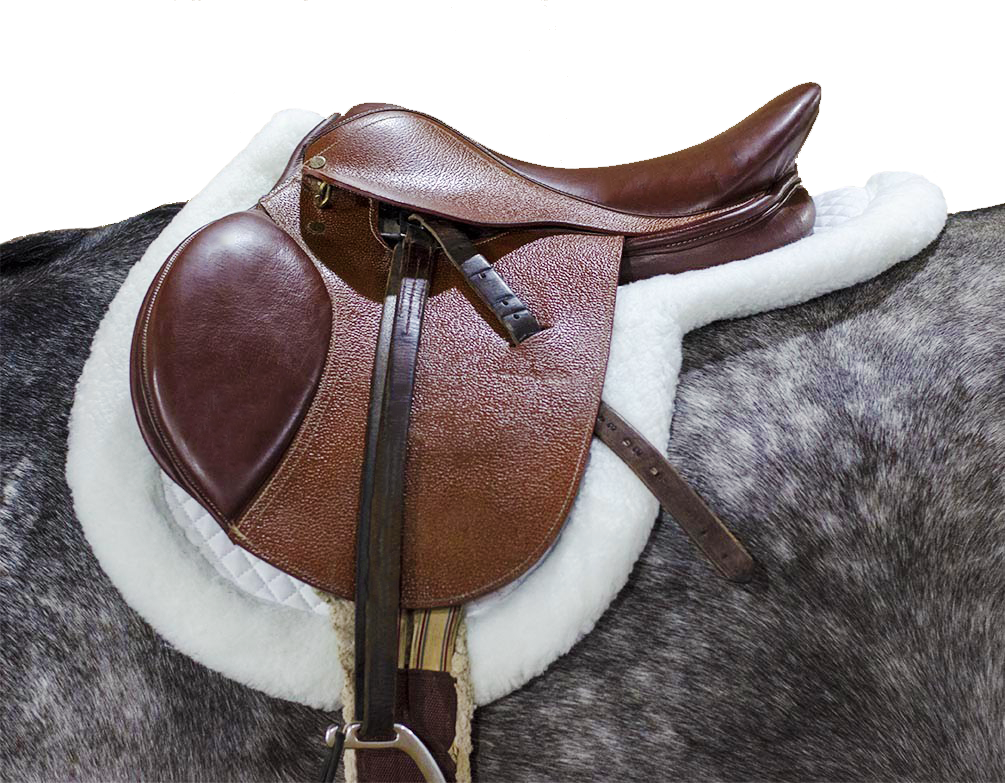 Derby Originals Fleece Padded Contour All Purpose English Saddle Pad